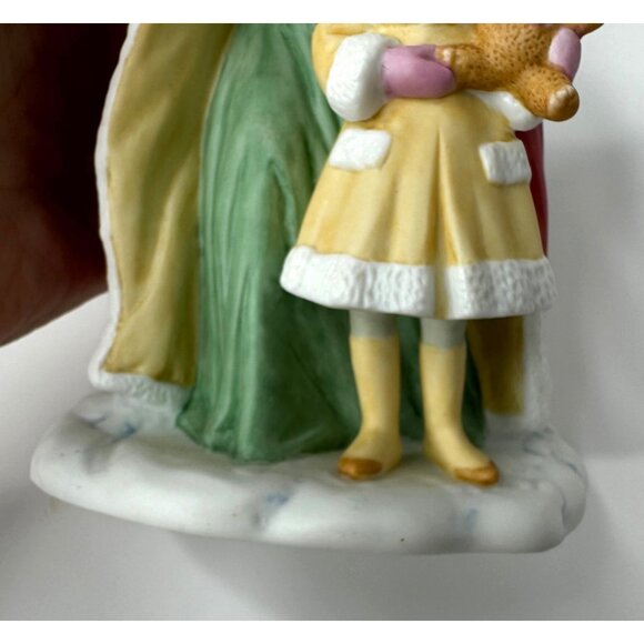 Porcelain Santa and Child with Teddy Bear by Avon - Picture 8 of 15